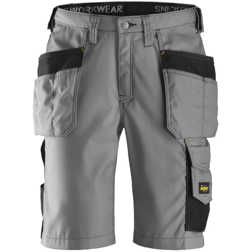 Snickers - Craftsmen Shorts Holster Pockets, Rip-Stop - Grey\\Black