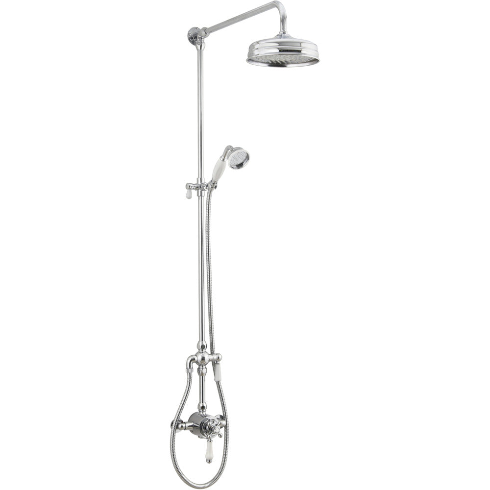 Tenby Traditional Dual Control Shower Kit - Chrome