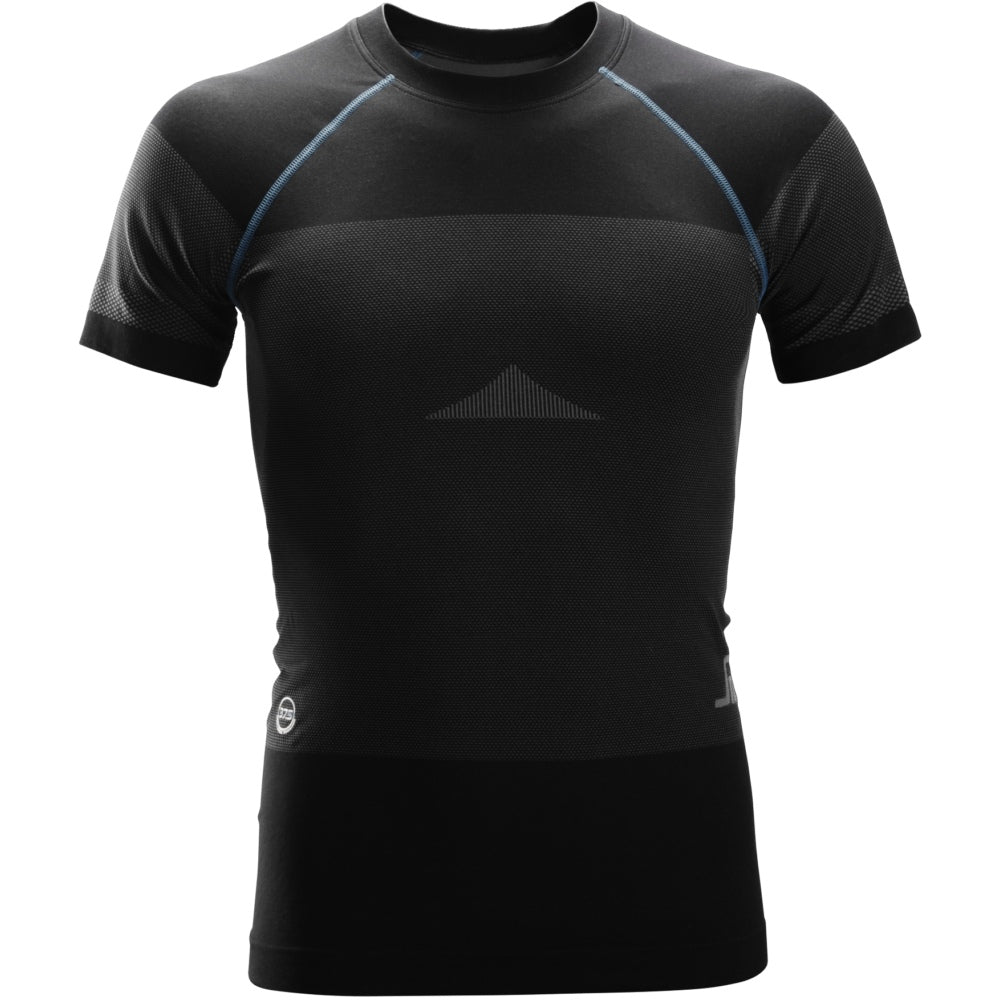 Snickers - LiteWork, Seamless 37.5® Short Sleeve Shirt - Black
