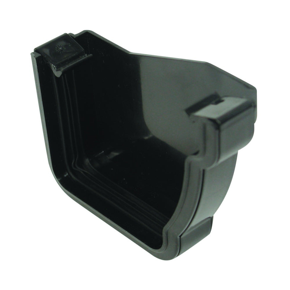 Rainwater StormLine OsRSt PVC-U Extrarenal Stop end Right Hand Black 111mm