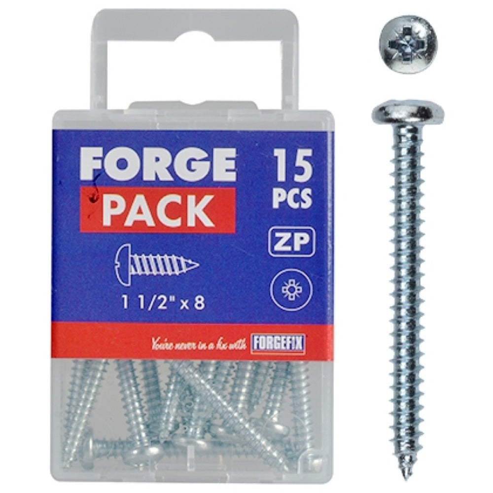 ForgeFix Self-Tappiing Screw 1in x 10 (Pack15)