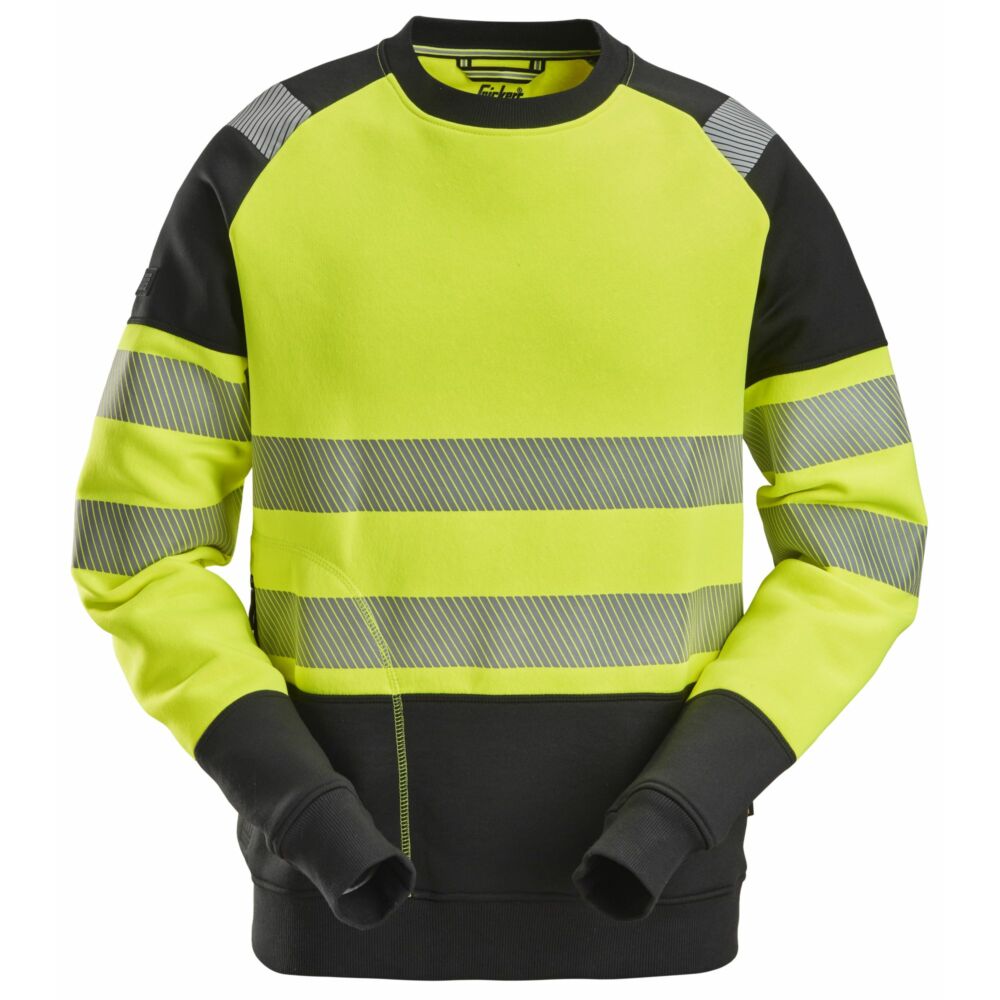 Snickers - High-Vis, Class 2 Sweatshirt - High vis yellow\\Black