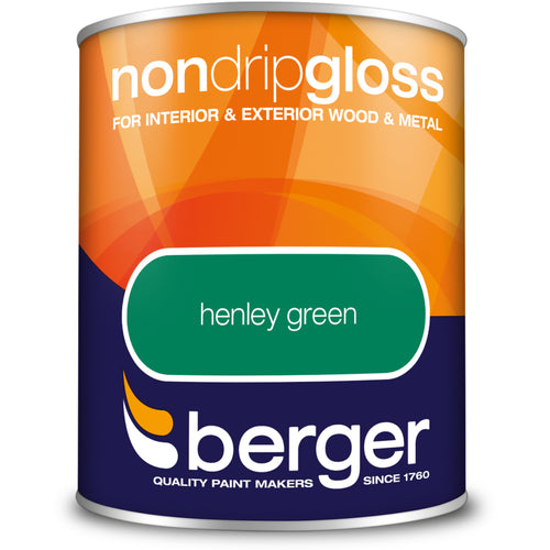 Berger Non Drip Gloss Henley Green 750ml