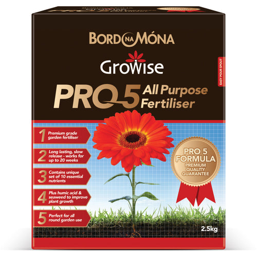 Growise Pro 5 All-Purpose Plant Food - 2.5kg