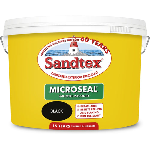 Sandtex Microseal Smooth Masonry Black 10L