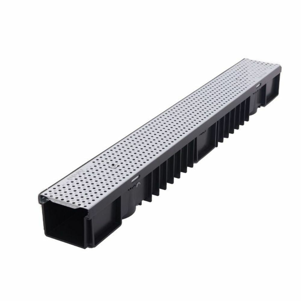 Polypropylene Channel (105mm) c/w Perforated galvanized grating Heelsafe & Lockable