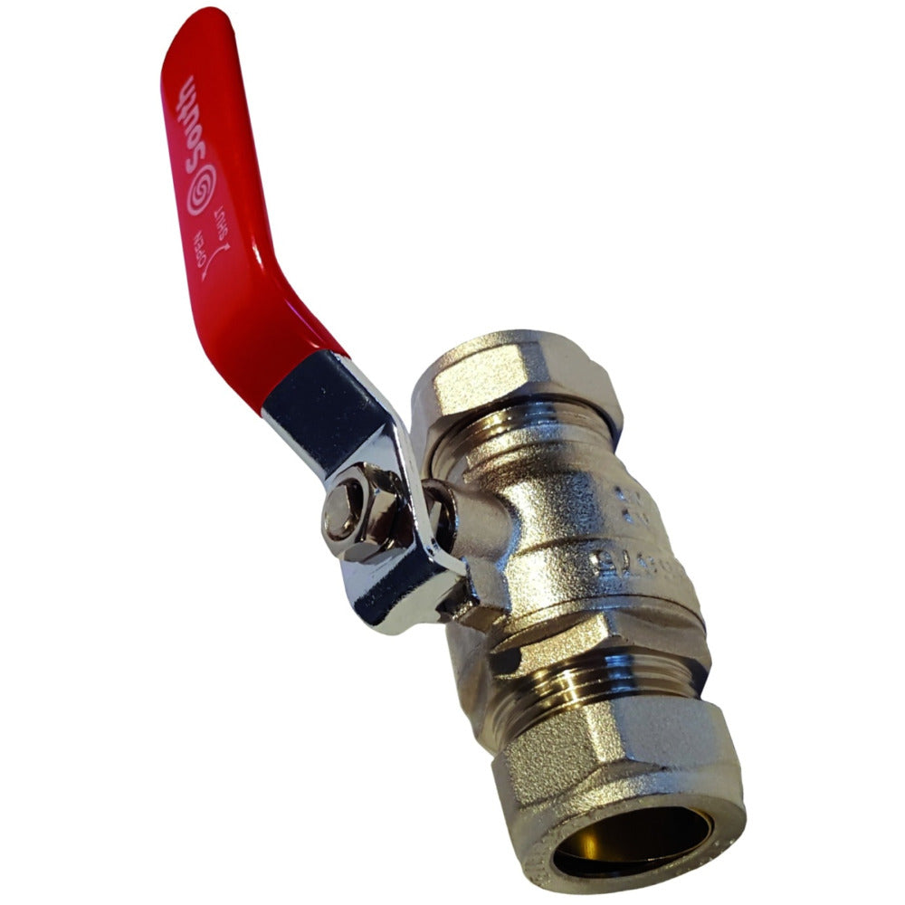 South Coast Plumbing - 3/4\ Compression Lever Ballvalve Wras Approved