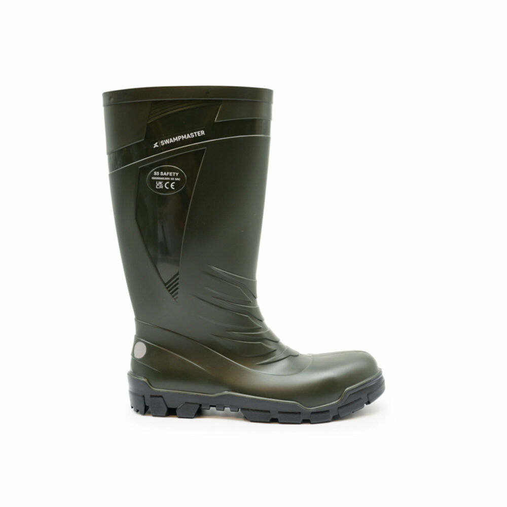 Swampmaster Titan S5 Safety PVC Wellington Green - EU47 / UK12