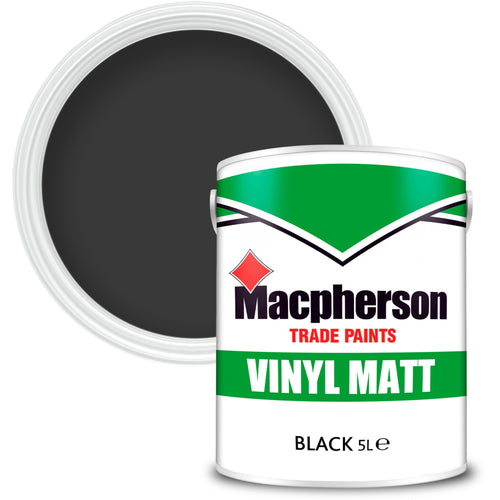 Macpherson Vinyl Matt Emulsion Black 5L