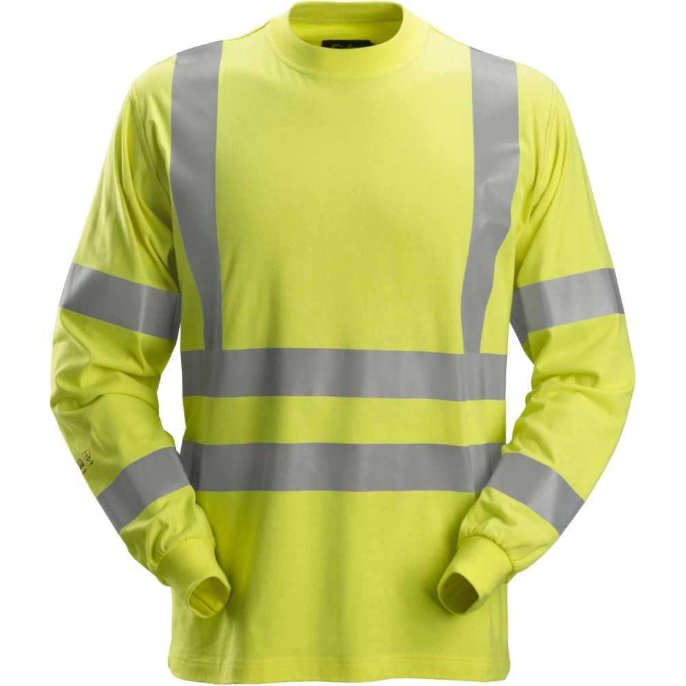 Snickers - ProtecWork, Long Sleeve T-Shirt, High-Vis Class 3 - High vis yellow