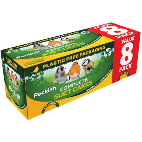 Peckish Complete Seed and Nut Suet Cakes 8 Pack Box