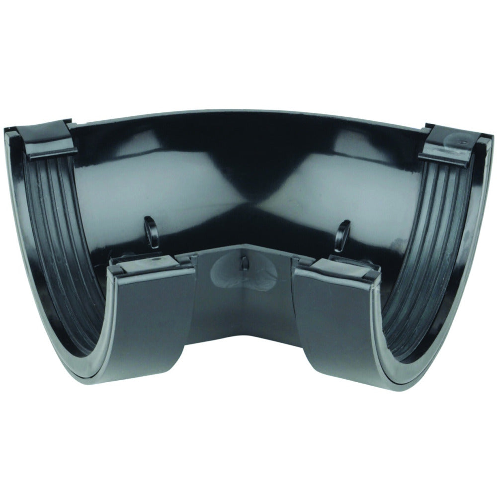 Rainwater RoundLine OsRRL PVC-U Gutter Angle 45° Black 112mm