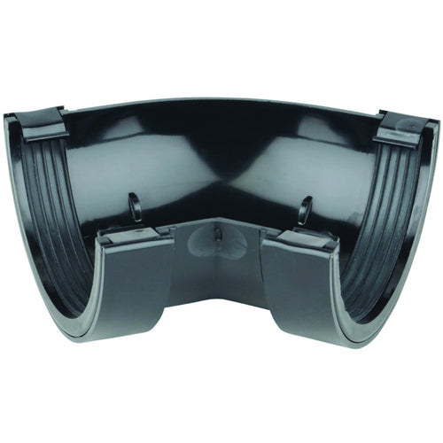 Rainwater RoundLine OsRRL PVC-U Gutter Angle 45° Black 112mm