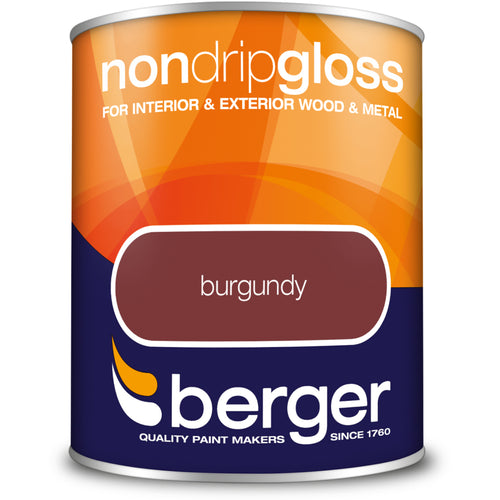 Berger Non Drip Gloss Burgundy 750ml