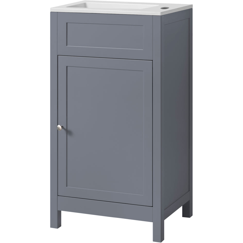 Turin Tailored Grey Cloak Room Vanity - 460mm