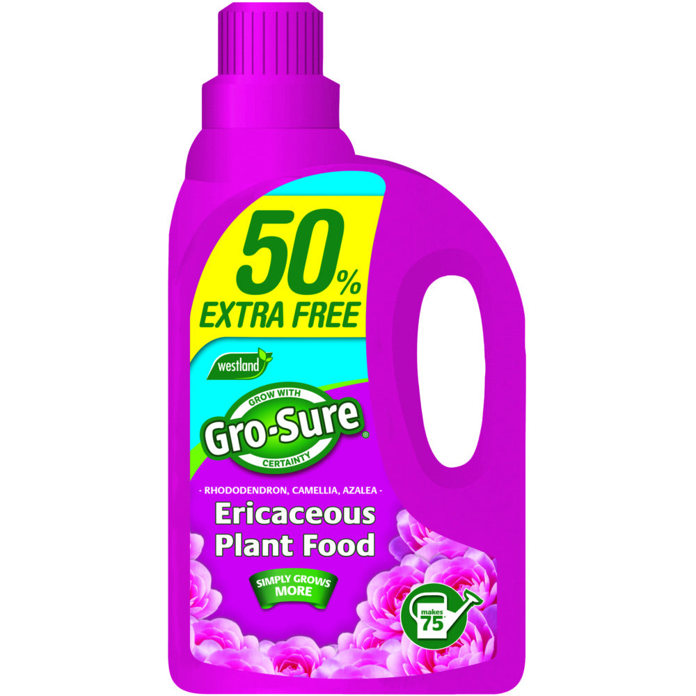 Gro-Sure Ericaceous Liquid Plant Food 1L + 50% Extra Free