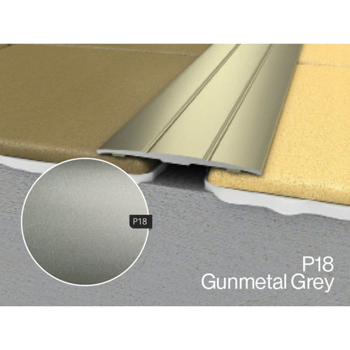 WRG 1 Flat Profile Self Adhesive P18 Gunmetal Grey 1800mm