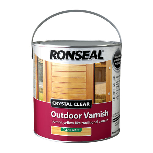 Ronseal Crystal Clear Outdoor Varnish Matt 2.5L