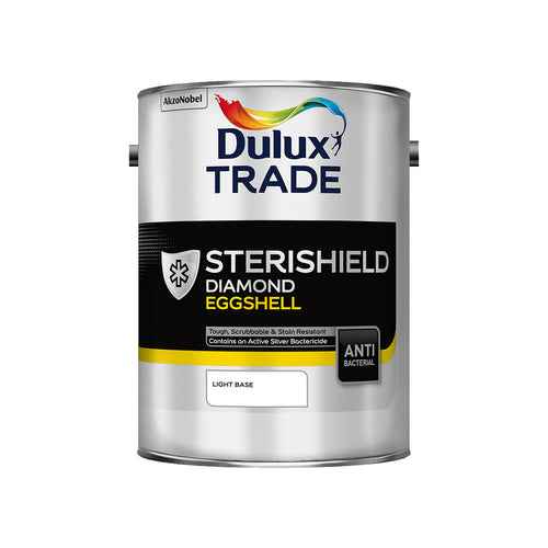 Dulux Trade Sterishield Diamond Eggshell Light Base 5L
