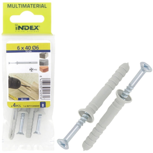 Index Prepack Hammerfix M6x60 Dia6 Pack4