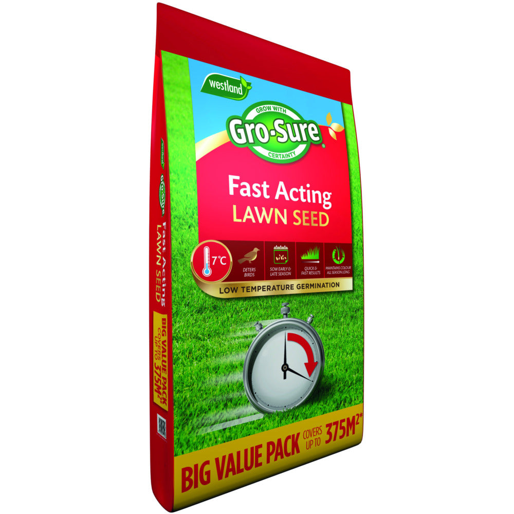 Gro-Sure Fast Acting Lawn Seed 375m2