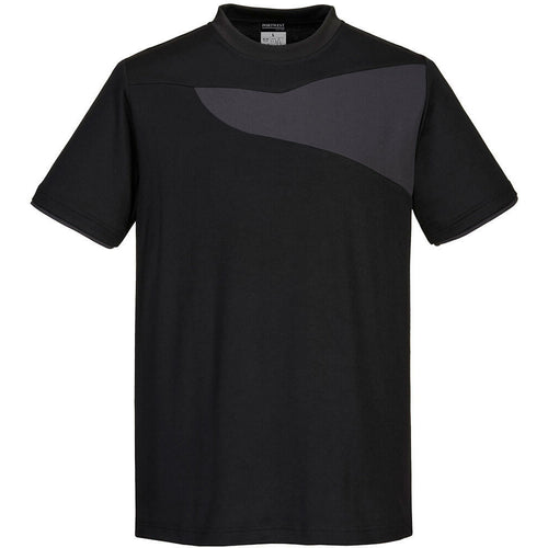 Portwest - PW2 T-Shirt S/S - Black/Zoom Grey