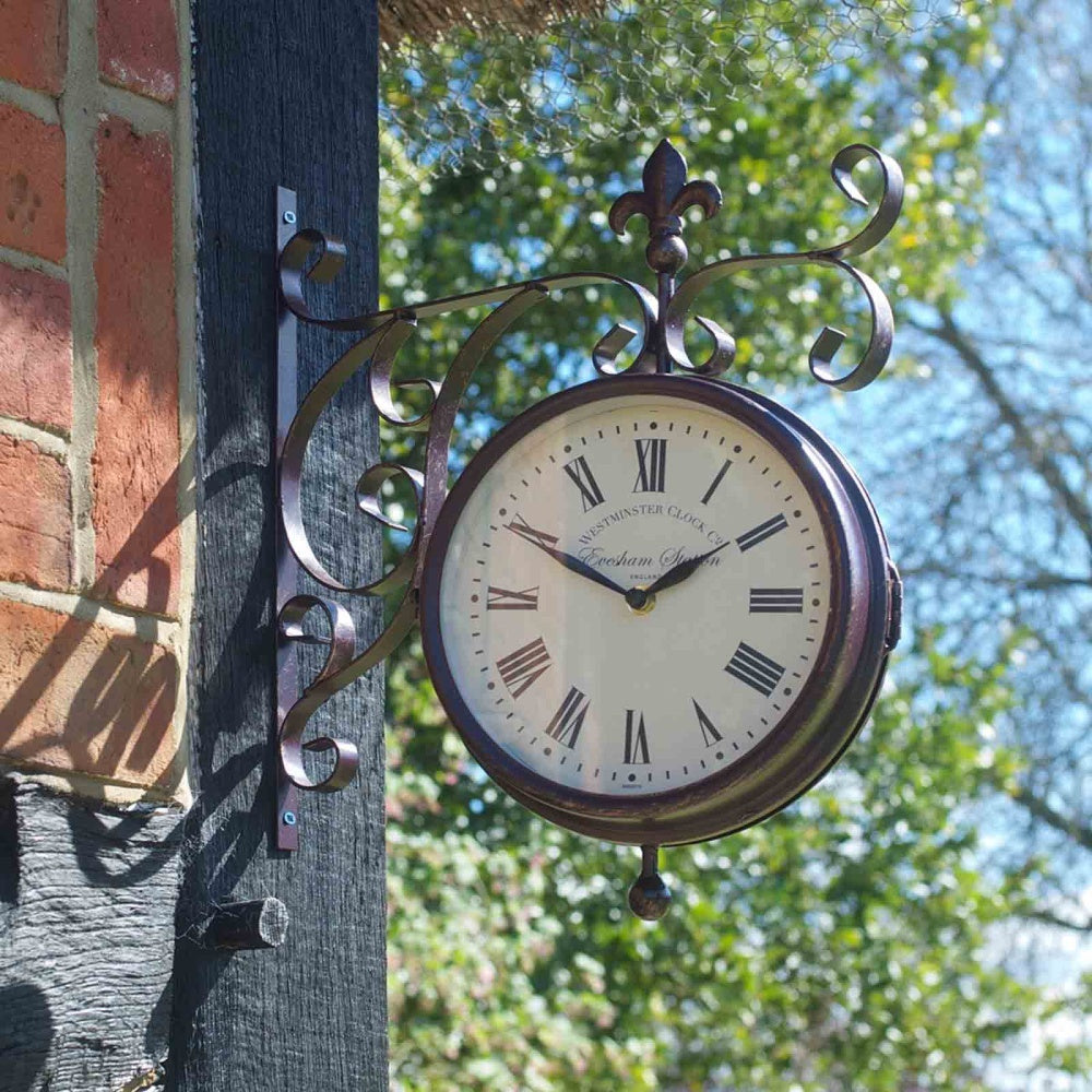 Outside In - Marylebone Station Wall Clock & Thermometer 8in