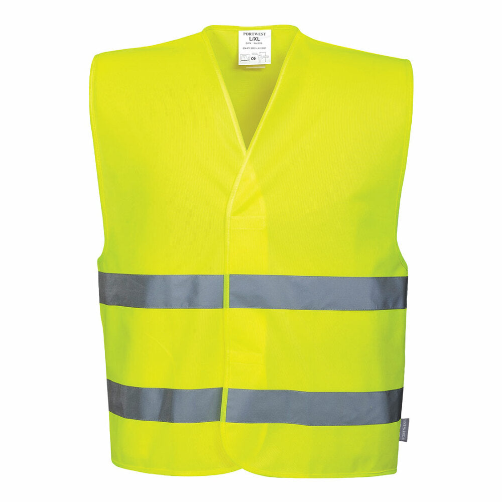 Portwest  - Hi-Vis Two Band Vest - Yellow