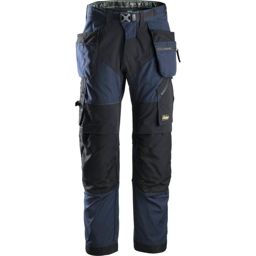 Snickers - FlexiWork, Work Trousers+ Holster Pockets - Navy\\Black