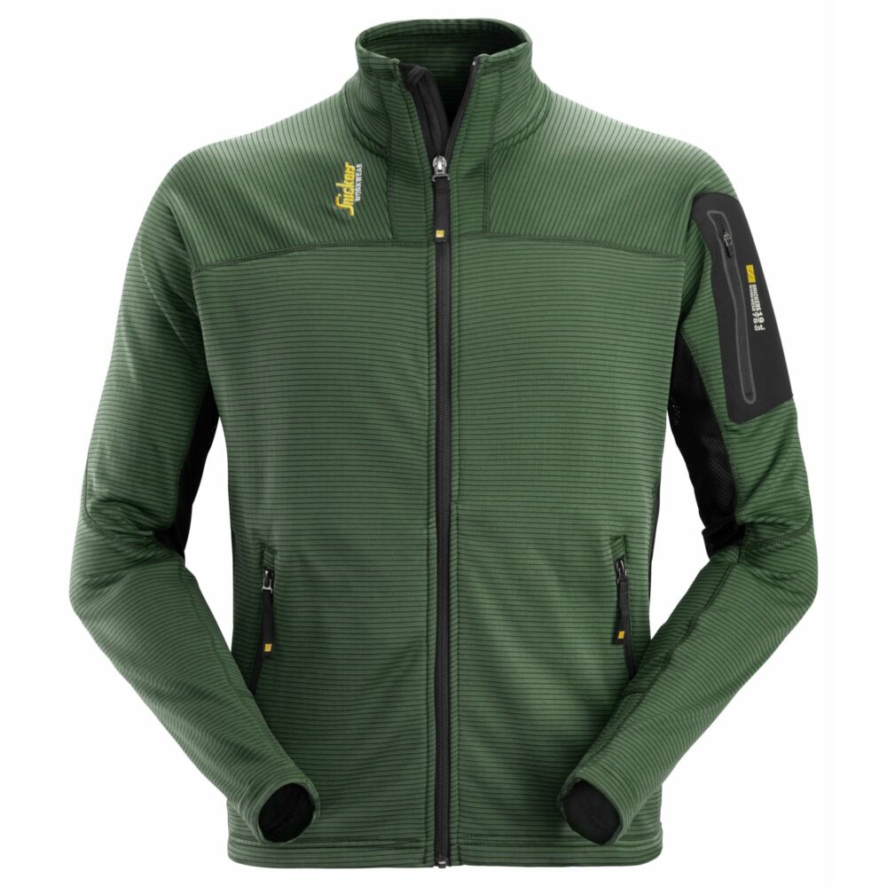 Snickers - Body Mapping Micro Fleece Jacket - Forest Green\\Black