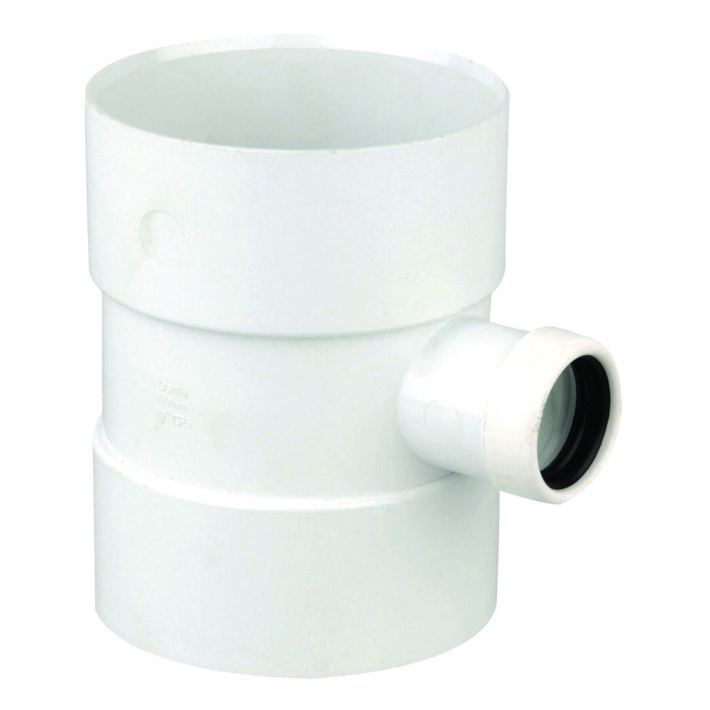 Wavin Soil OsmaS PVCU Bossed Pipe White 110x40mm D/SW