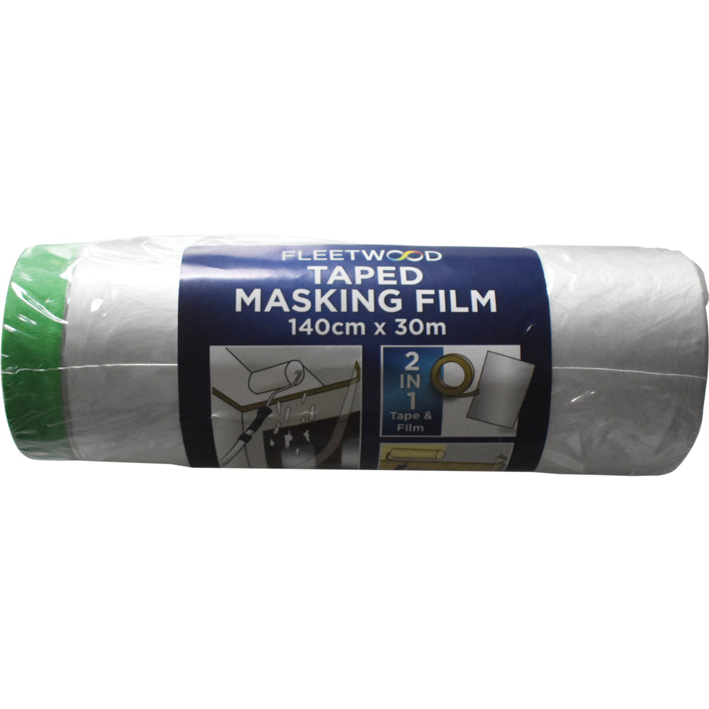 Fleetwood 140cm x 30m Taped Masking Film