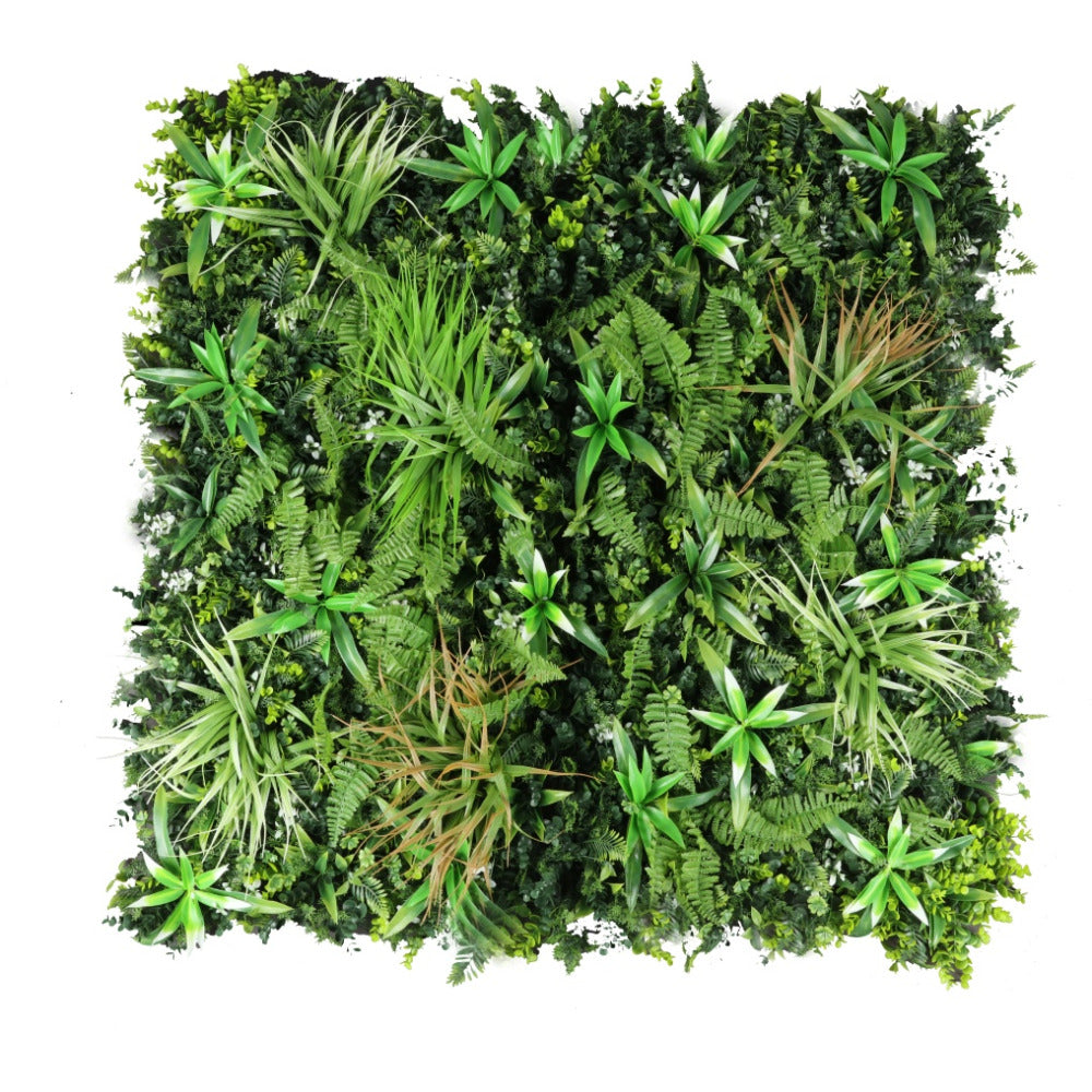 WonderWal Artificial Spider Fern Living Wall - 1m x 1m