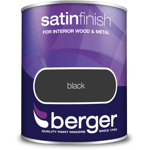 Berger Satin Sheen Black 750ml