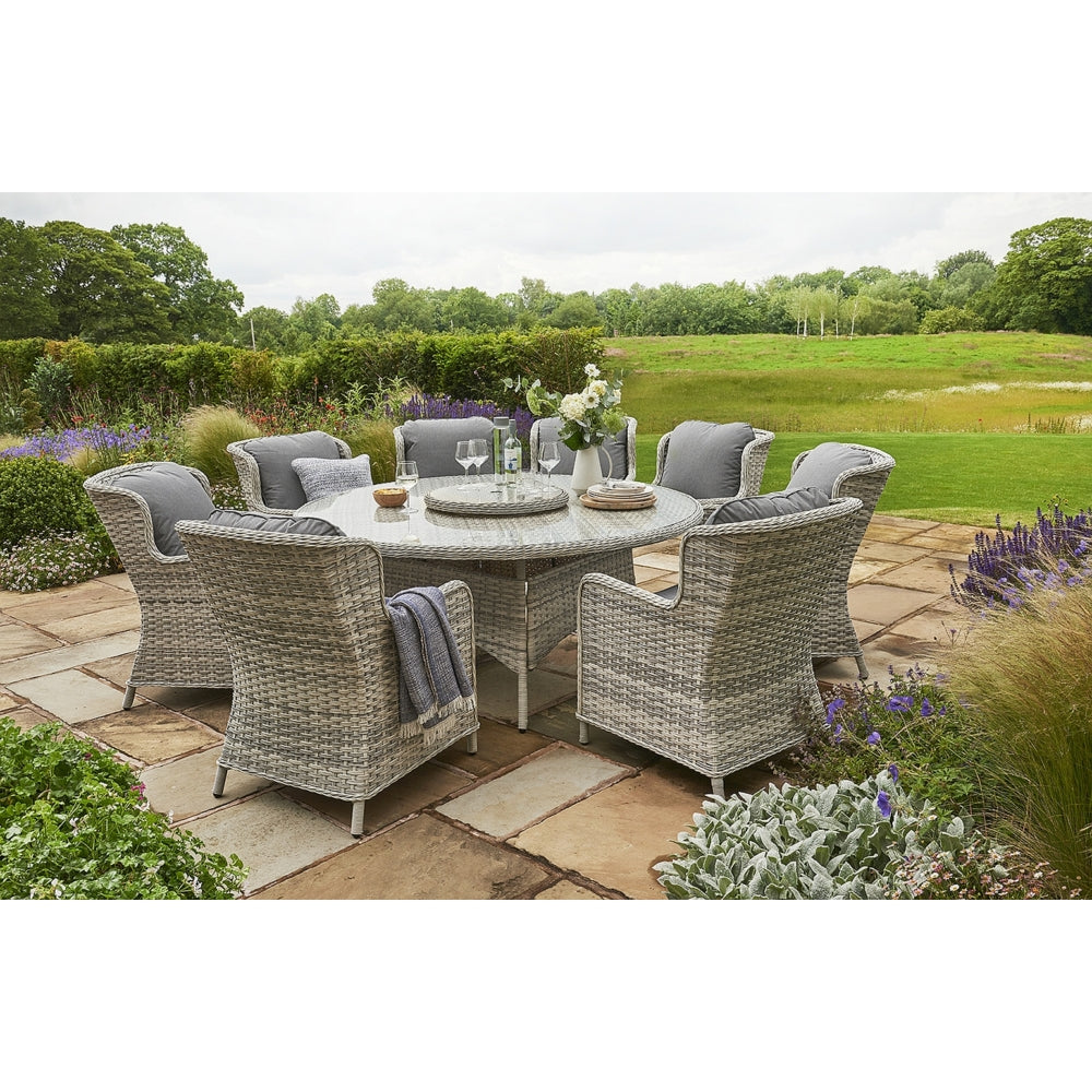 Eden Rose 8 Seater Oval Rattan Set - 2.2m