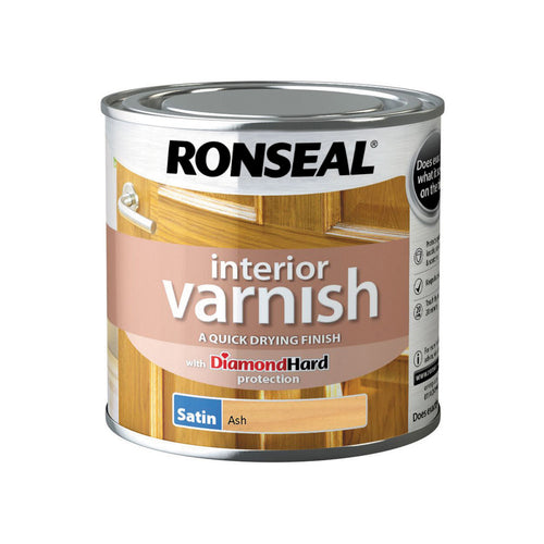 Ronseal Interior Varnish Ash Satin 250ml