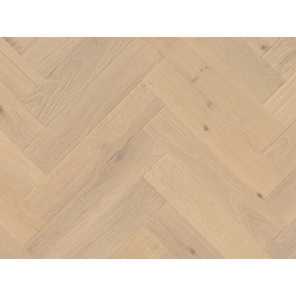 Whiteriver Herringbone Harvard Oak Limewashed Brushed Matt Lacquered Engineered Flooring 18mm