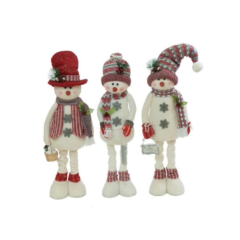 Festive - Standing Snowmen 3 Assorted - 86cm