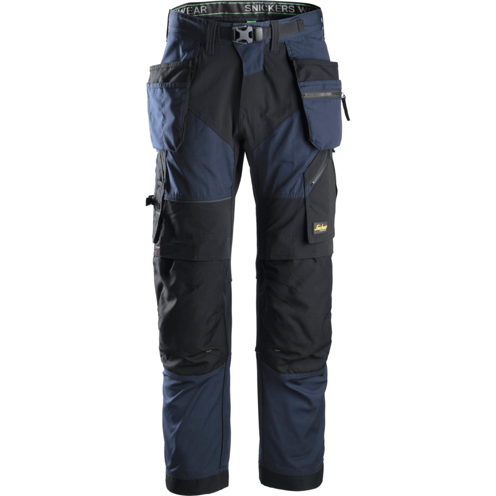 Snickers - FlexiWork, Work Trousers+ Holster Pockets - Navy\\Black
