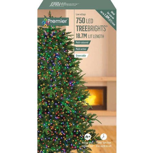 Premier - 750 LED Multi-Action Treebrights with Timer - Multi-Coloured