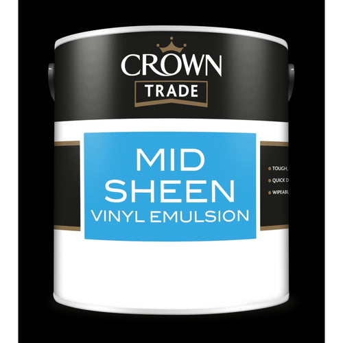 Crown Trade Medium Sheen Emulsion Base Platinum Light 2.5L