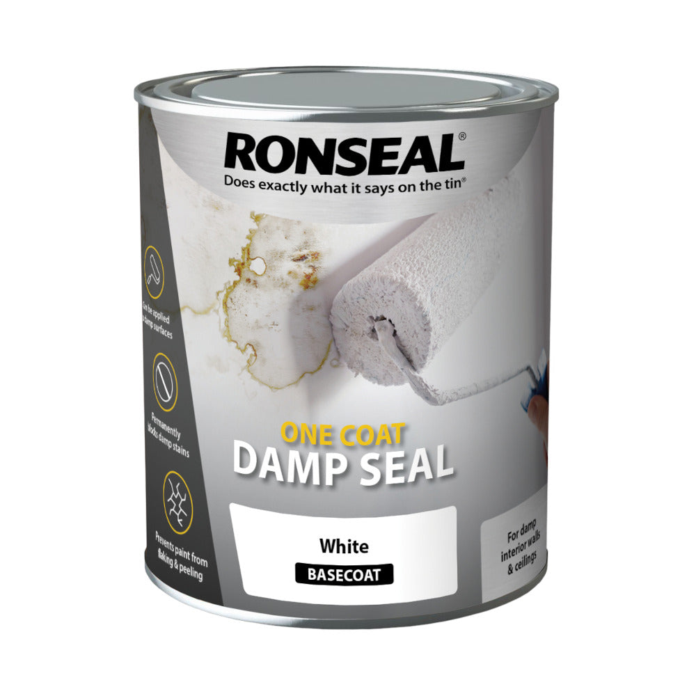 Ronseal One Coat Damp Seal White 750ml