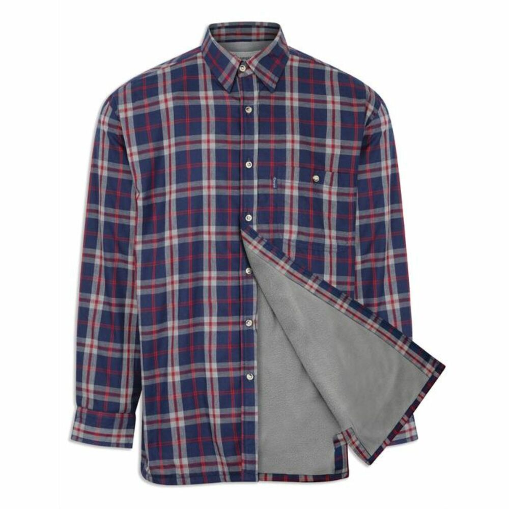 Champion Stroud Microfleece-Lined Shirt Blue - XL