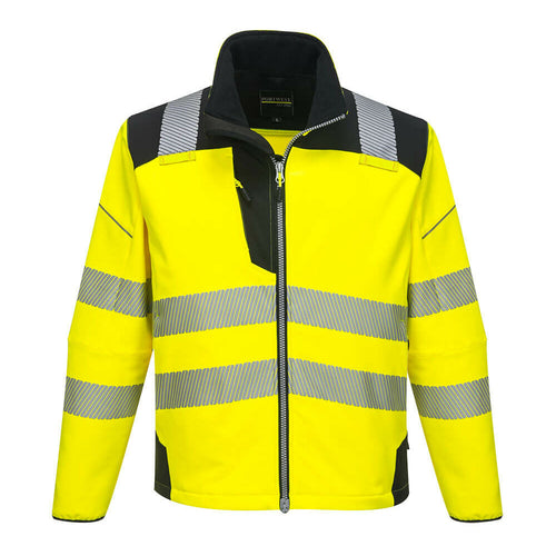 Portwest  - PW3 Hi-Vis Softshell Jacket - Yellow/Black