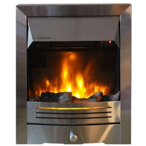 16\ Electric insert fire brushed S/S - 1.9Kw