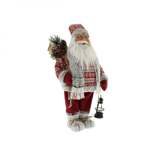 Festive - Nordic Woodland Standing Santa - 63cm