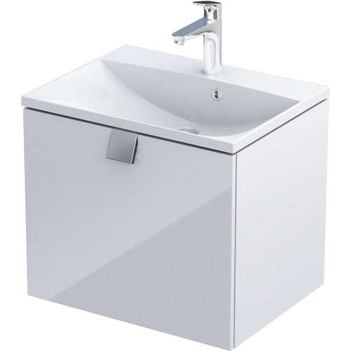 Bora 60cm 1 Drawer Vanity Unit - Gloss White