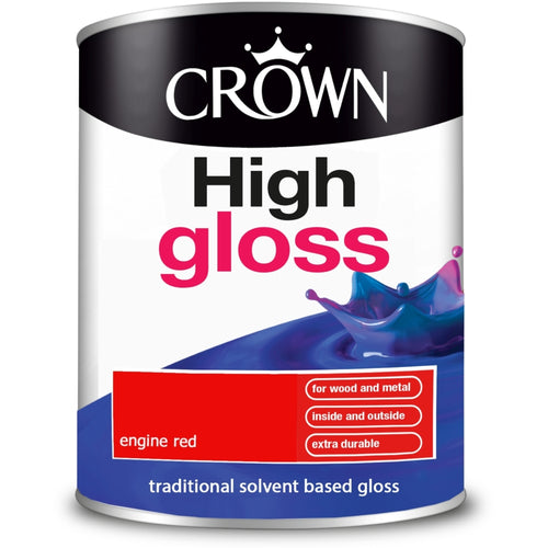 Crown High Gloss Engine Red 750ml