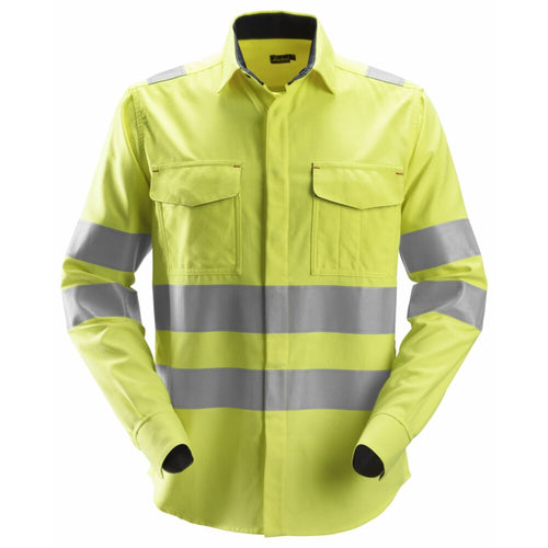 Snickers - ProtecWork, Long Sleeve Welding Shirt, High-Vis Class 3 - High vis yellow