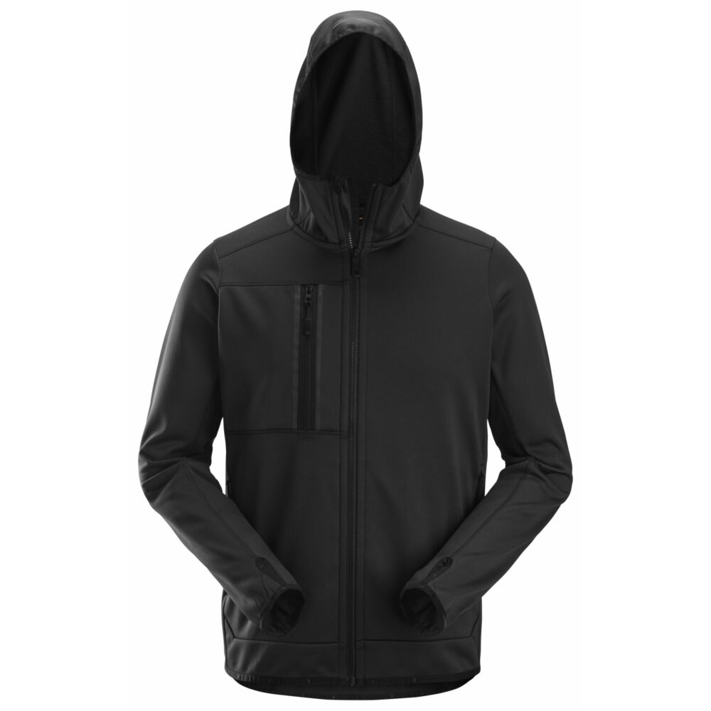 Snickers - AllroundWork, Full Zip Fleece Hoodie - Black